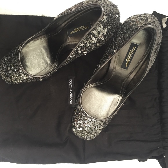 Dolce & Gabbanna Sequined Crystals Jackie Pumps - Picture 8 of 8